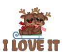 REINDEER "I LOVE IT"
