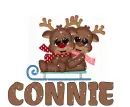 Reindeer in the snow... "CONNIE"
