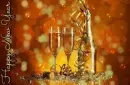 Animated CHAMPAGNE BOTTLE & BUBBLES..  Happy New Year