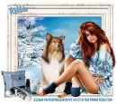 Woman and her dog - Robbie