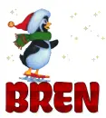  ICE SKATING PENGUIN 4 BREN (THANK YOU 4 YOUR KIND WORDS)