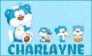 Snowing on a blue bear for CHARLAYNE