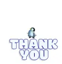 DANCING PENGUIN "THANK YOU"