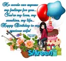 Happy Birthday ~ Shireen (Jaya)