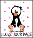 I love your page.. (animated hearts)