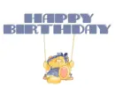 Swinging Tesdy Bear.. HAPPY BIRTHDAY