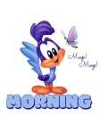 Baby Roadrunner saying "MORNING"