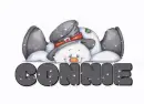 SNOWING ON A SNOWMAN SAYING "CONNIE"