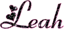 Black and Pink glitter hearts-Leah 