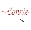 Connie's swinging lipstick