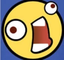 Derpy smiley face blinking
