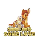 SHOWING SOME LOVE, DISNEY, BAMBI, THUMPER, TOONS