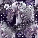 Purple Polka Dots & Birds