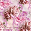 Vintage Pink Roses Seamless Background
