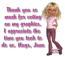 Thanks so much - Jane