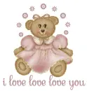 i love love love you teddy bear