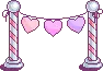 Valentine pole/hearts