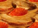 Pancakes with caviar