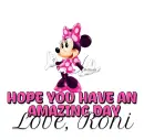 HOPE YOU HAVE AN AMAZING DAY.. LOVE, RONI  â¥
