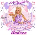Happy Birthday ~ Andrea aka (Pieces of my heart)