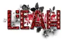 Leah - Name Red Glitter