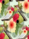 Spring Hummingbird Birdhouse ~ background