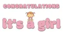 CONGRATULATIONS.. IT'S A GIRL