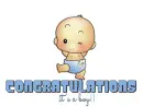 CONGRATULATIONS.. it's a boy!!