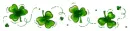 ST. PATRICKS DAY SHAMROCKS DIVIDER with BUBBLES â™§