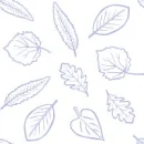 Blue Leaf Background