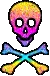 Glitter Skull
