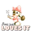 Roni just loves it 