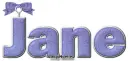 Purple bow - Jane