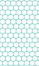 Teal background with white circles