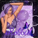 Purple Spring Tag- Robbie