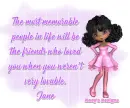 Memorable people - Jane