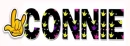 CONNIE STICKERS ILY  TEXT 