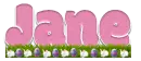 Jane - Pink w/bunnies & eggs