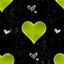 STARRY COLOR HEARTS BACKGROUND