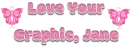 Pink Butterflies - Jane