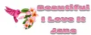 Bird and Flowers - Jane