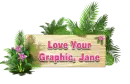 Sign with greenery 2 - Jane