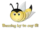 buzzing to say hi