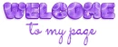 WELCOME to my page