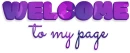 welcome to my page