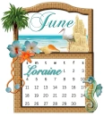 June Calendar- Loraine