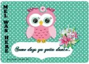 Mel - Owl - Flowers -Dots