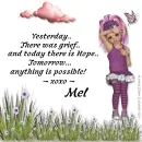 Mel - Grief - Hope - Butterfly - Girl - Flowers