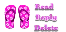 Read, Reply, Delete Flip Flops