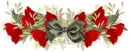 Red roses with bow ~ div
